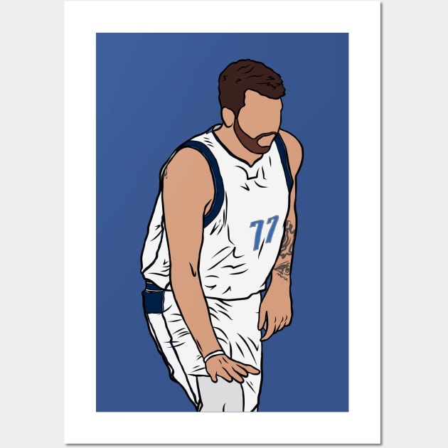 Luka Doncic "Too Small" Wall Art by rattraptees